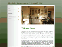 Tablet Screenshot of fivepointconstruction.com